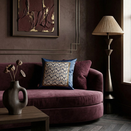 Poduszka Aigner Nena Cosmic Blue Art Deco 45x45 | JMB Design