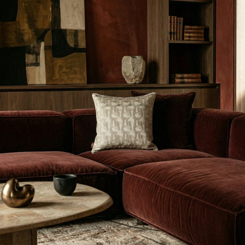 Poduszka Aigner Next Trench Beige 45x45 żakardowa | JMB Design