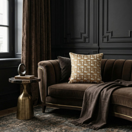 Poduszka Aigner Next Cognac Brown 45x45 żakardowa | JMB Design