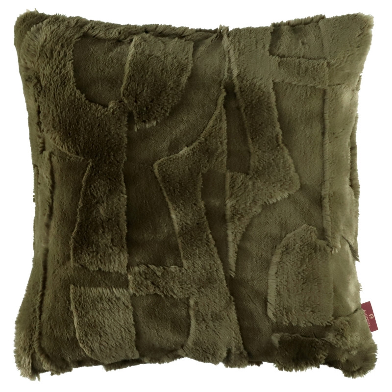 Poduszka Aigner Serenity Khaki 50x50 futro wegańskie | JMB Design