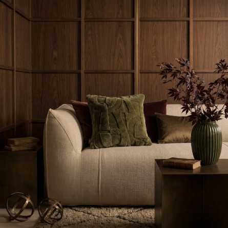 Poduszka Aigner Serenity Khaki 50x50 futro wegańskie | JMB Design