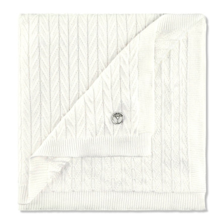 Pled JOOP! Weavelle White 130x170 luksusowy biały pled | JMB Design