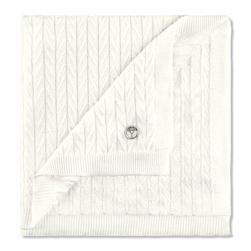 Pled JOOP! Weavelle White 130x170  luksusowy biały pled | JMB Design