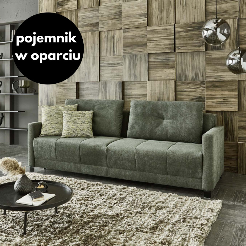 Sofa HUKLA Siena – sofa z funkcją spania i pojemnikiem | JMB Design