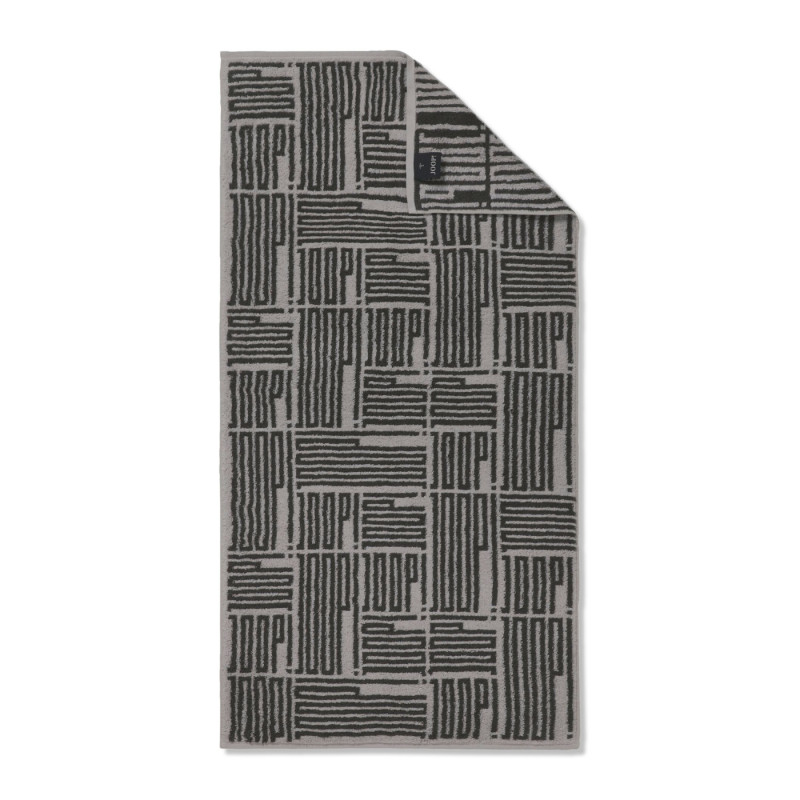 Ręcznik JOOP! Bars Allover Grey – bawełna premium