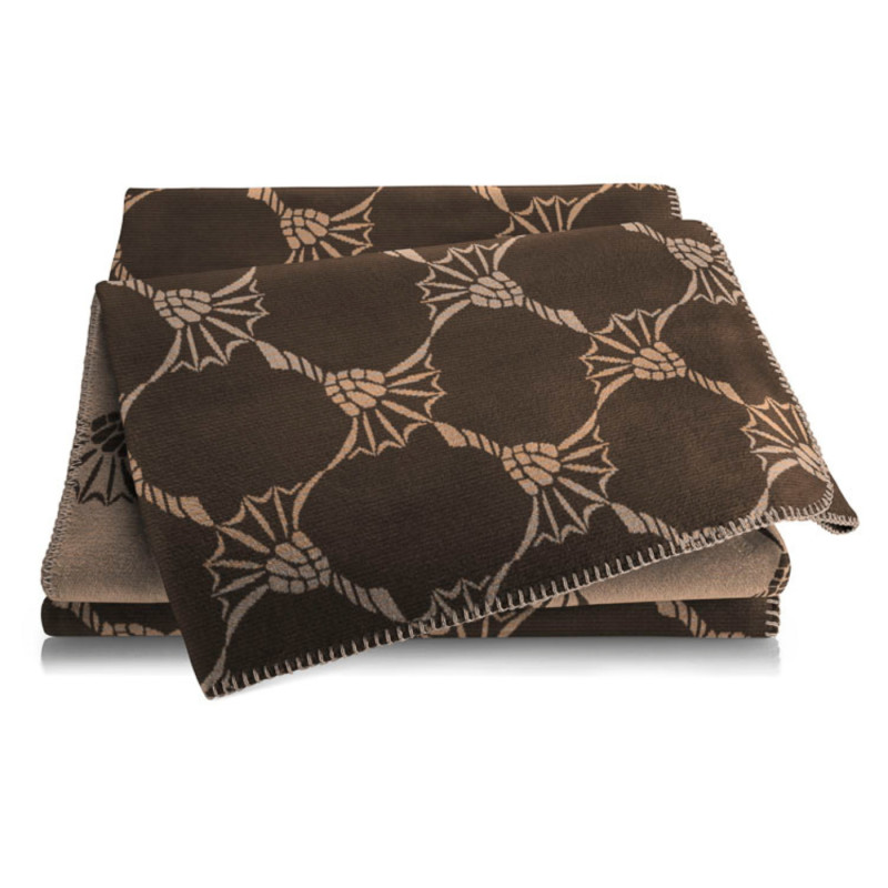Pled JOOP! Cornflower Allover Umbra - głęboki brąz | JMB Design Pled JOOP! Cornflower Allover Umbra - głęboki brąz | JMB Design