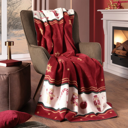 Pled świąteczny Toy's Delight Ruby 150x200 cm | JMB Design