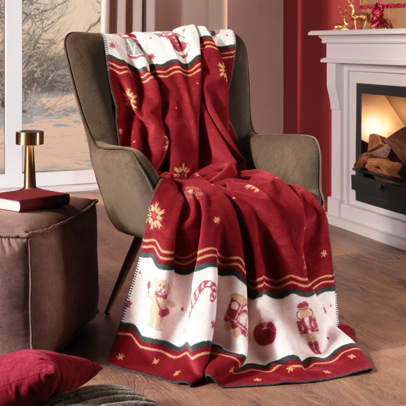 Pled świąteczny Toy's Delight Ruby 150x200 cm | JMB Design