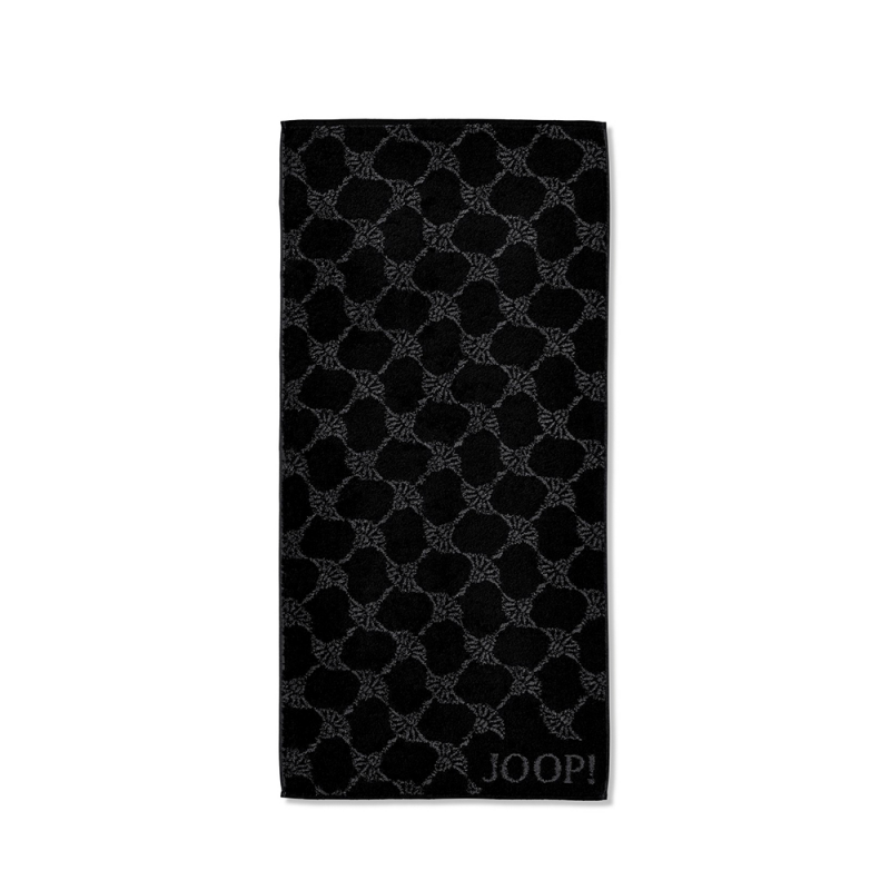 Ręcznik frotte czarny JOOP! Classic Cornflower 1611
