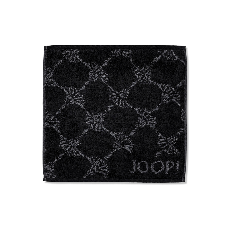 Ręcznik frotte czarny JOOP! Classic Cornflower 1611