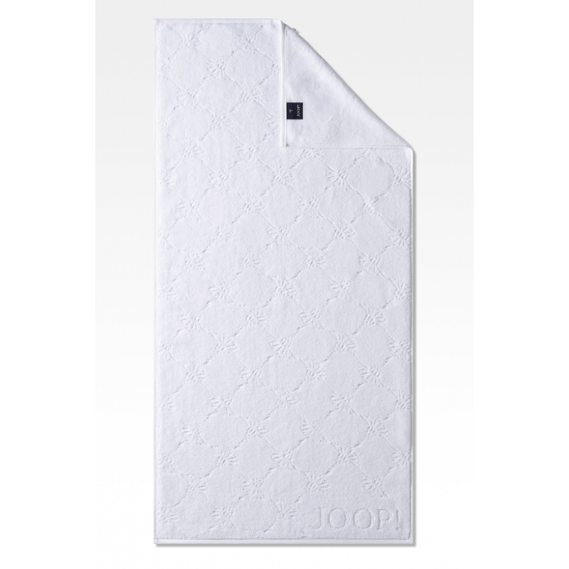 Ręcznik frotte biały JOOP! Uni-Cornflower 1670/600