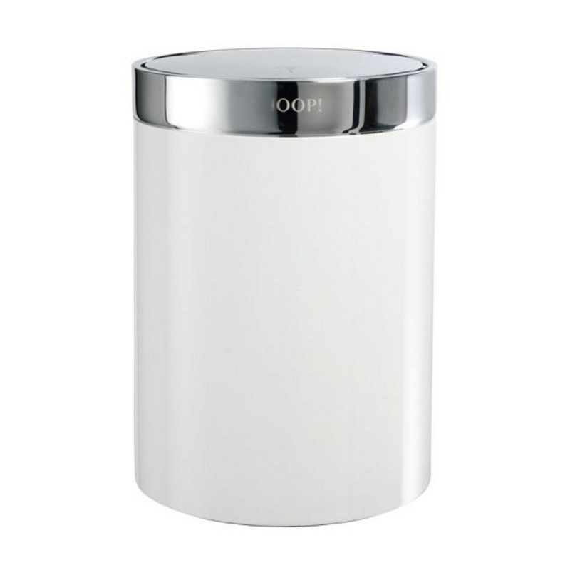 Kosz na odpady biały JOOP! Chromeline 010090010