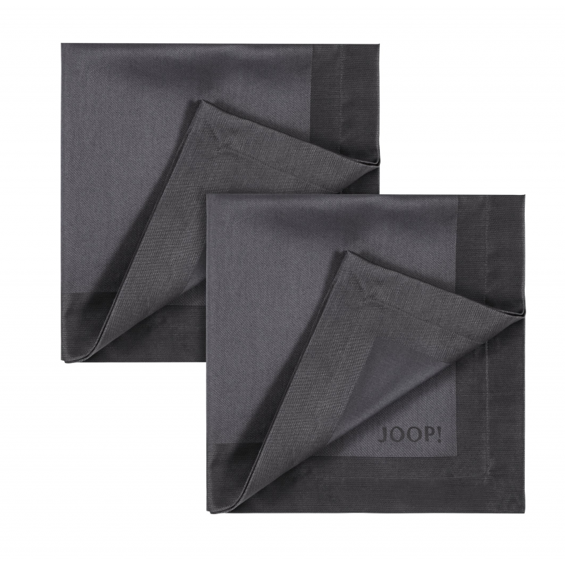 JOOP! Serwetka Signature graphit 50x50 SET 2szt.