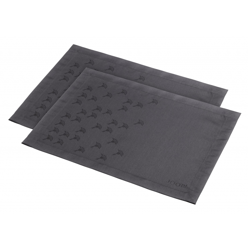 JOOP! Serwetka Faded Cornflower graphit 36x48 SET 2szt