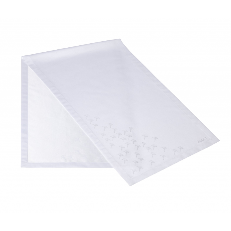 JOOP! Bieżnik Faded Cornflower biały 50x160