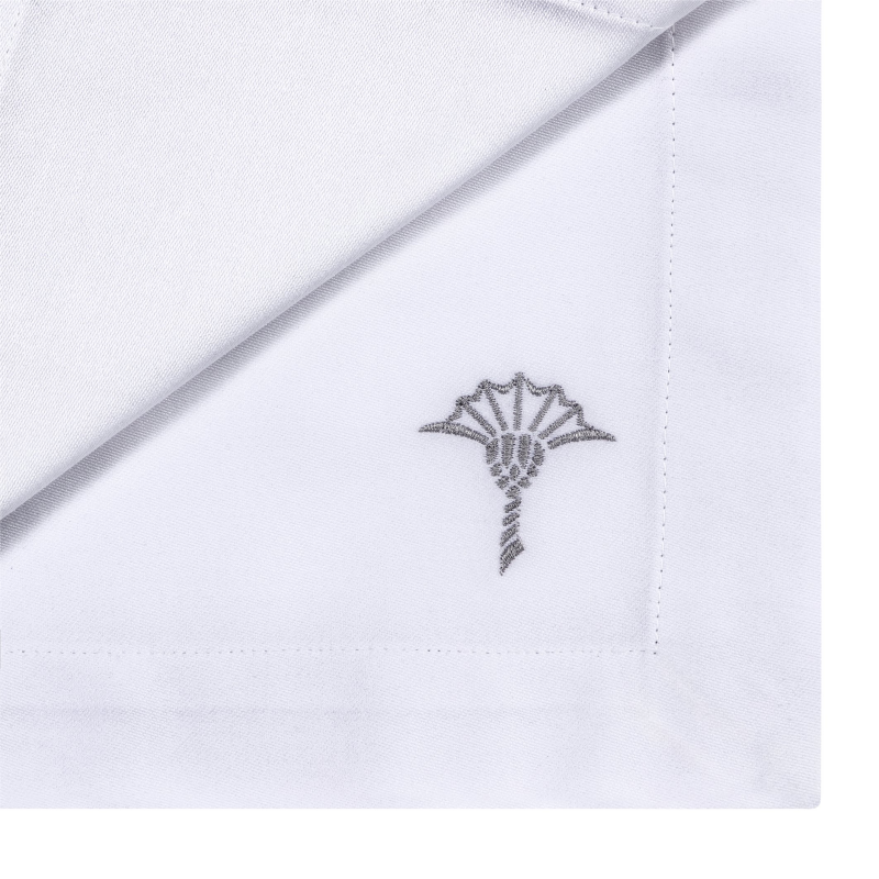 JOOP! Bieżnik Stitch Cornflower srebrny 50x160