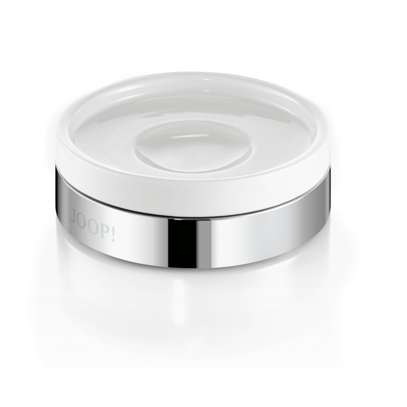 Mydelniczka biała JOOP! Chromeline - elegancja łazienki | JMB Design Mydelniczka biała JOOP! Chromeline - elegancja łazienki | JMB Design