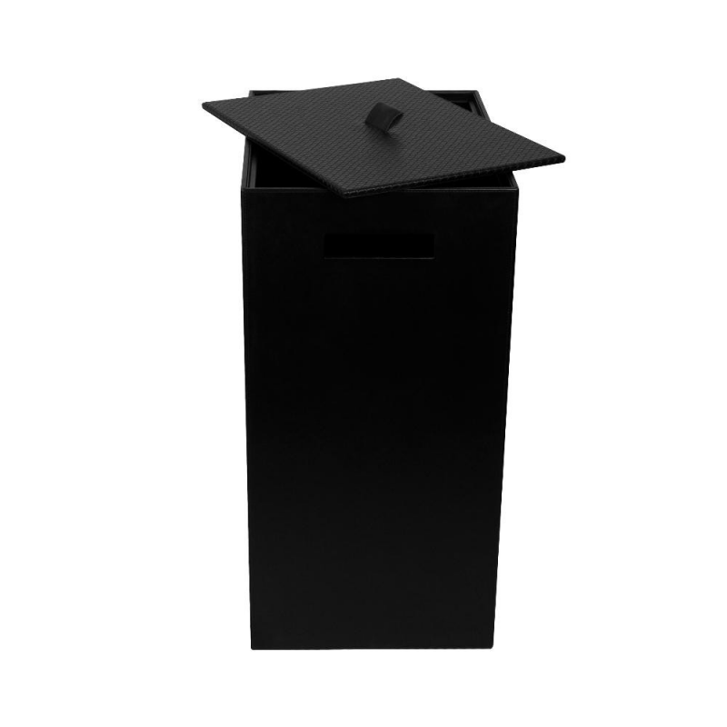 Kosz na pranie kwadratowy czarny JOOP! Bathline 010950411