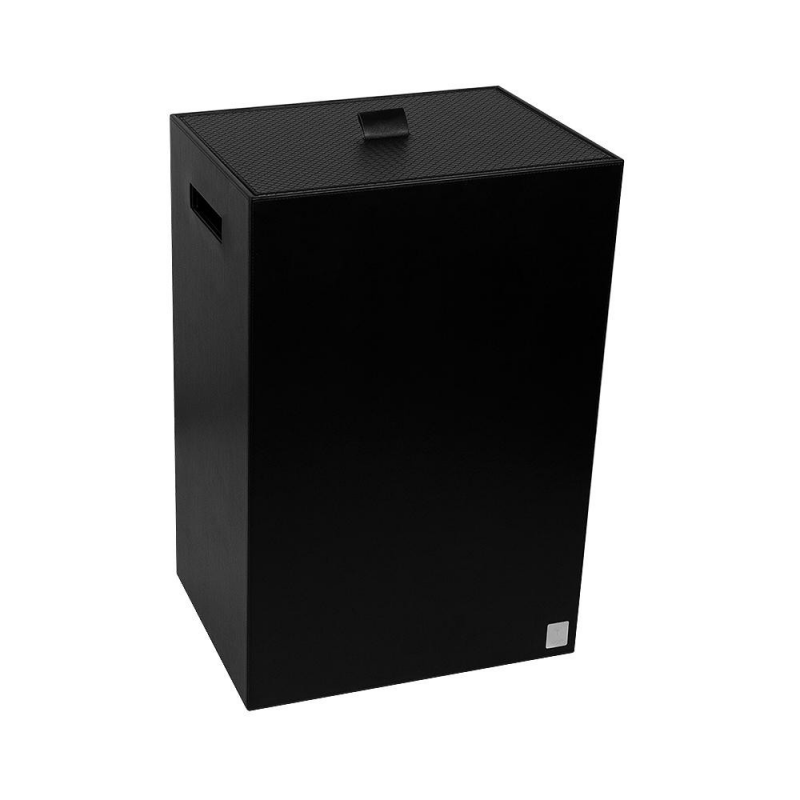 Kosz na pranie kwadratowy czarny JOOP! Bathline 010950411