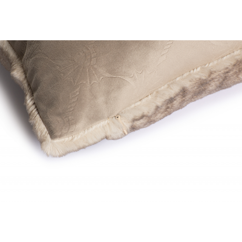 Poduszka beżowa JOOP! FUR Natur 45x45 cm