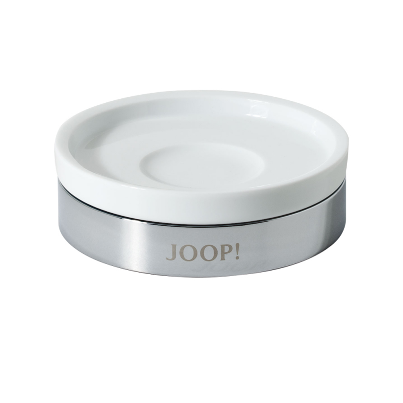 Mydelniczka biała JOOP! Chromeline - elegancja łazienki | JMB Design Mydelniczka biała JOOP! Chromeline - elegancja łazienki | JMB Design