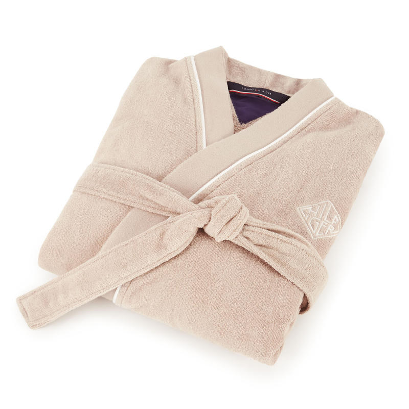 Szlafrok Tommy Hilfiger Iconic Sand