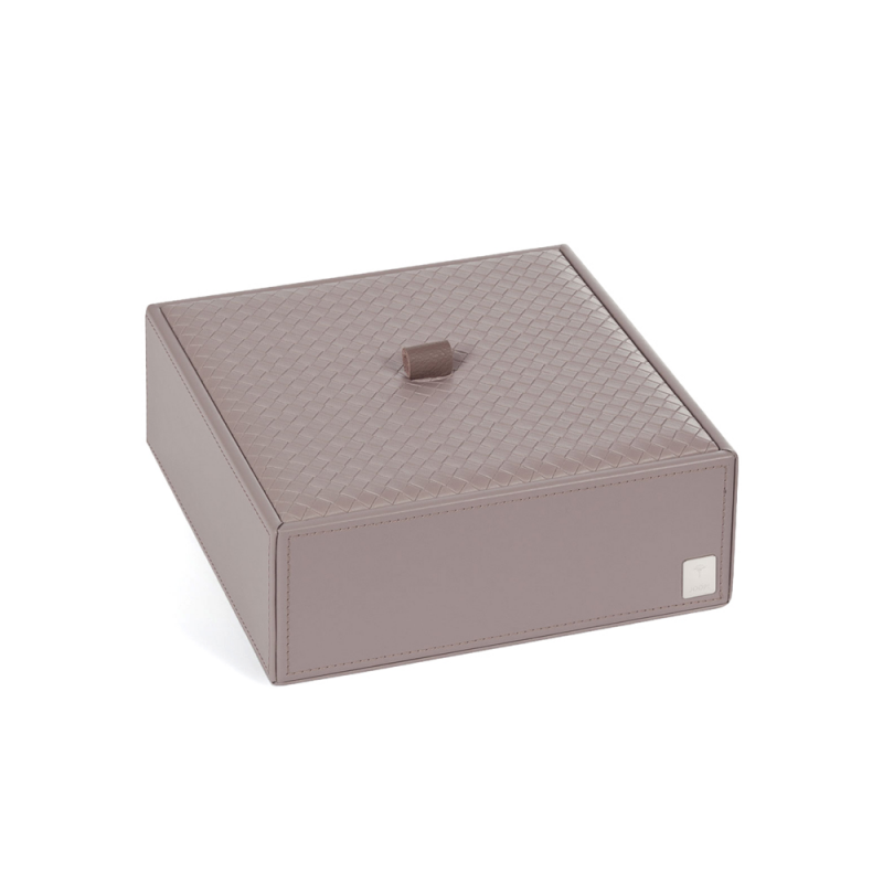 Pudełko z przykrywką duże szare - JOOP! - Dekoracje łazienkowe - Sklep JMB DESIGN
