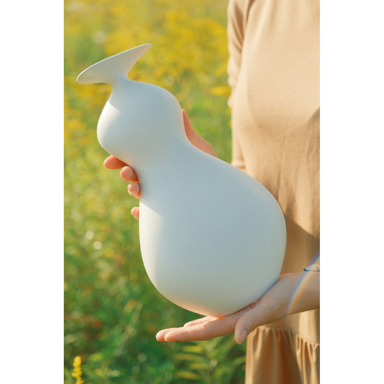 Wazon Claraval Celeste Pearl White