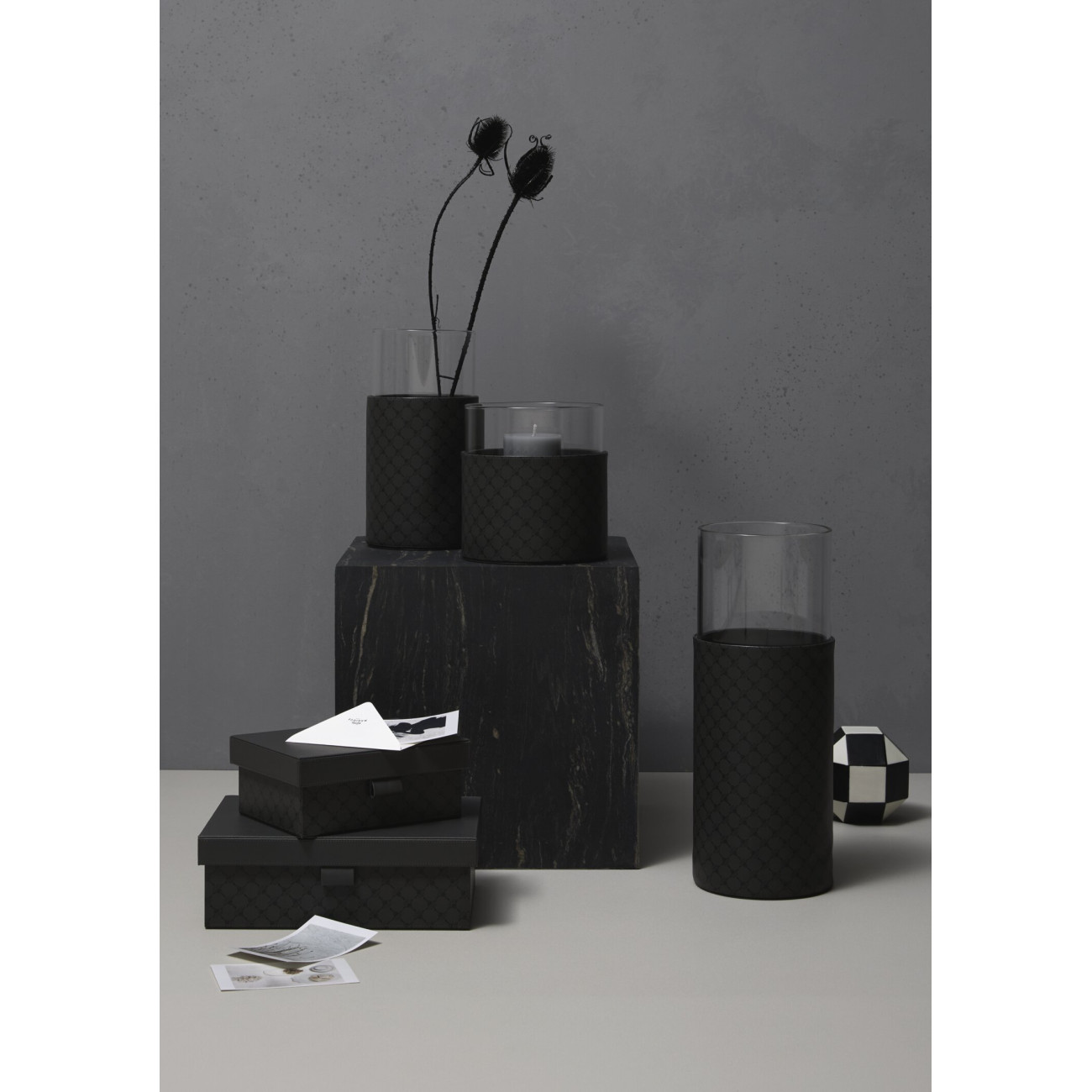 Pudełko z przykrywką małe poziome antracytowe JOOP! Cornflower 022070425