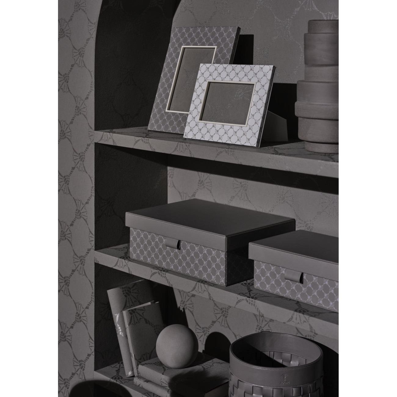 Pudełko z przykrywką małe poziome szare JOOP! Cornflower 022070427