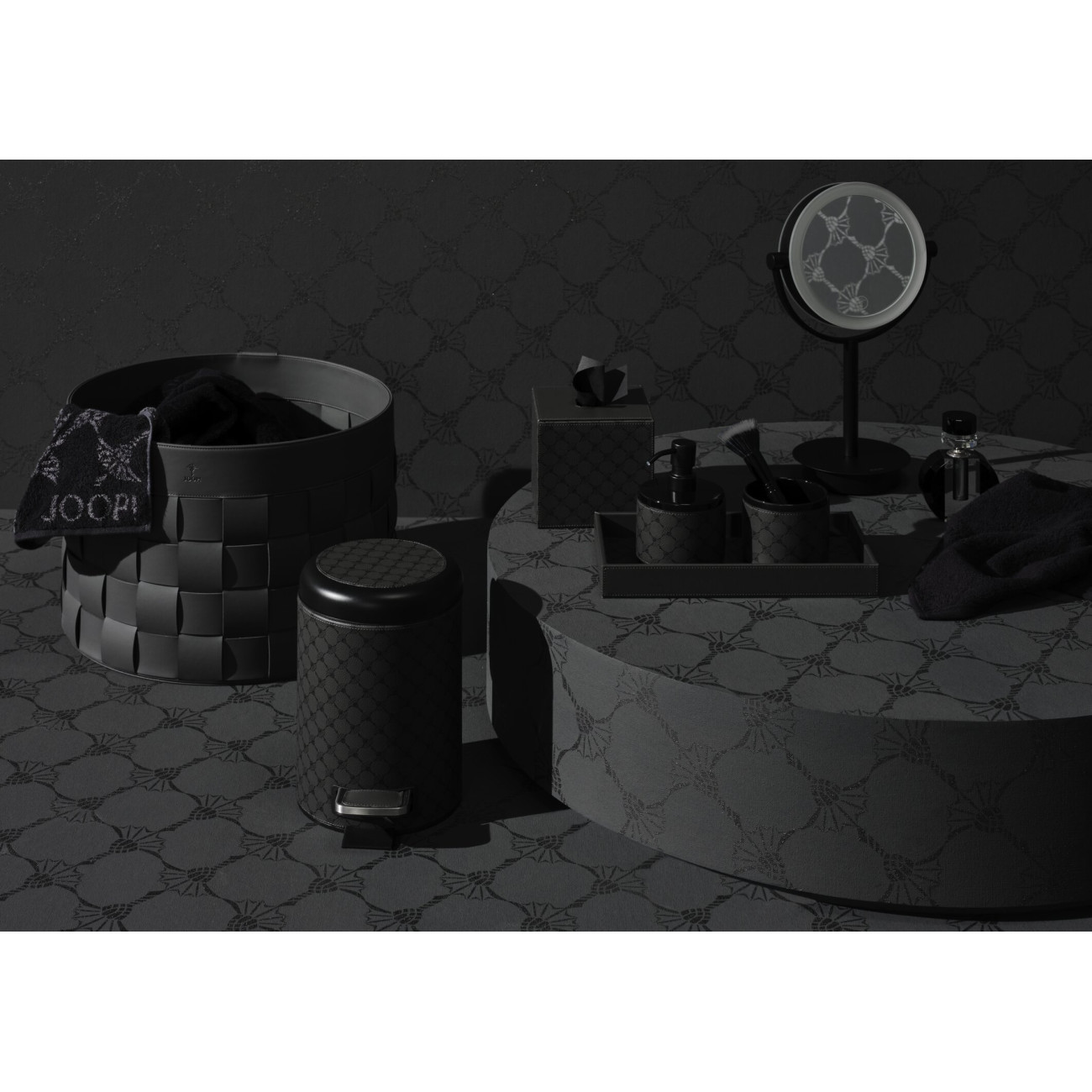 Chustecznik kwadratowy antracytowy JOOP! Cornflower 022050425