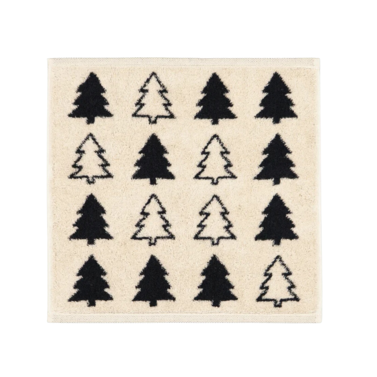 Zestaw ręczników świątecznych 30x30 cm Christmas Tree antracytowy