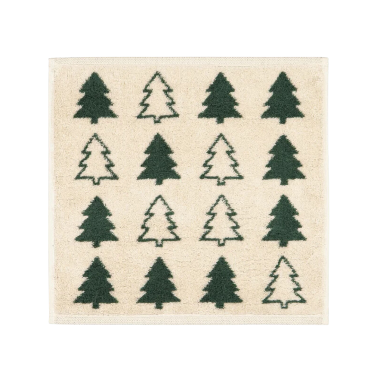 Zestaw ręczników świątecznych 30x30 cm Christmas Tree zielony
