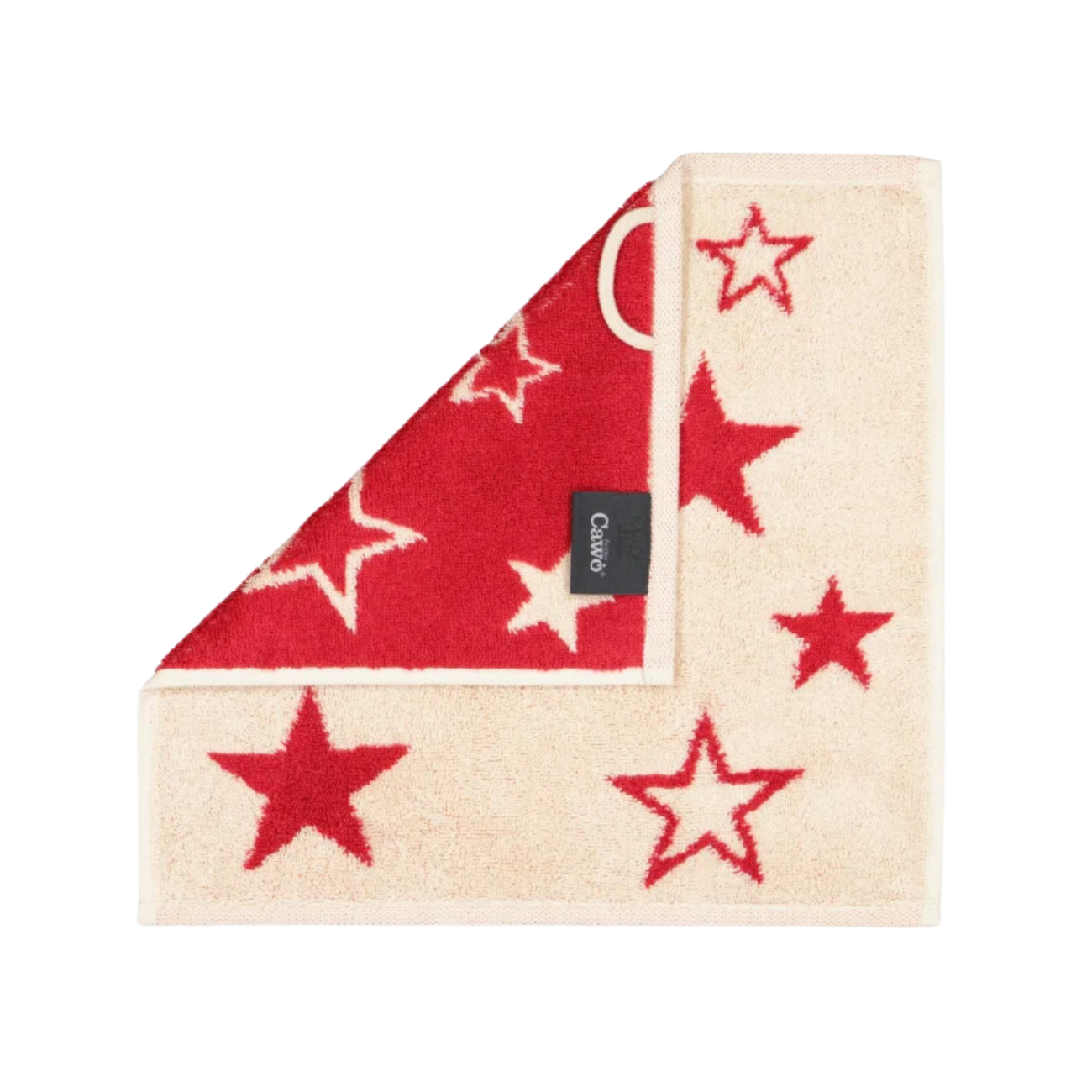Zestaw ręczników świątecznych 30x30 cm Christmas Stars czerwony