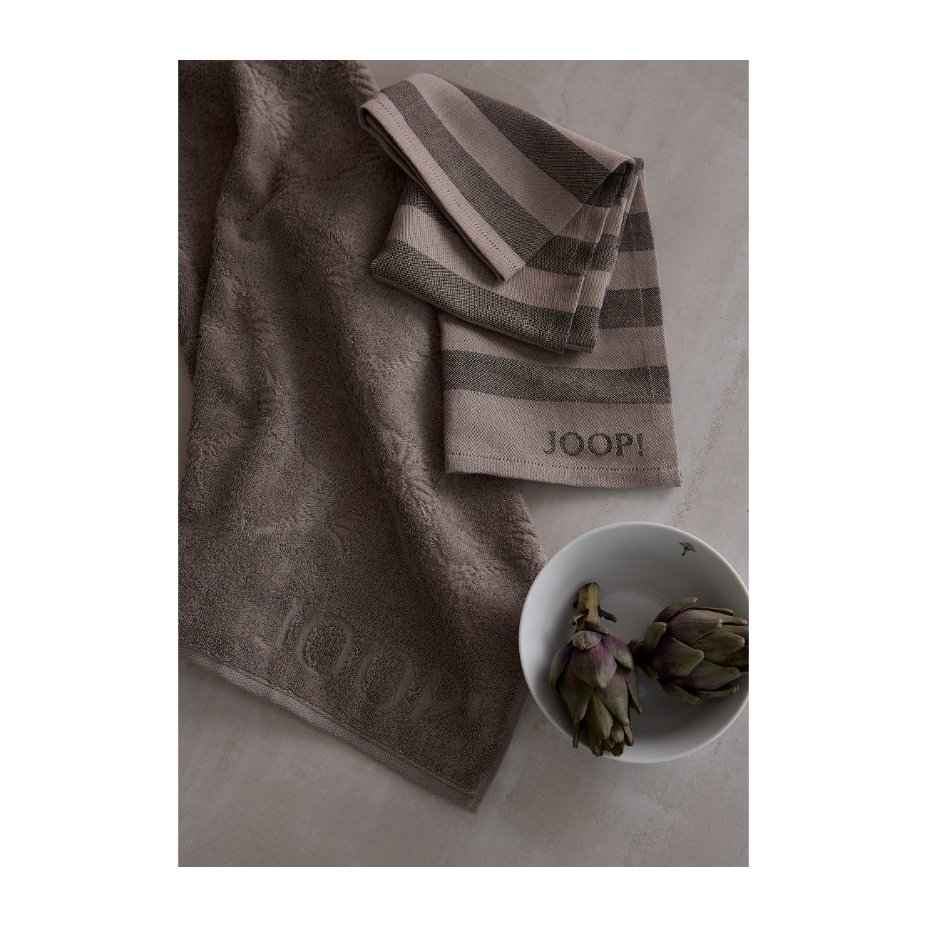 Ściereczka kuchenna JOOP! Cuisine Mocca Stripes 1701/73