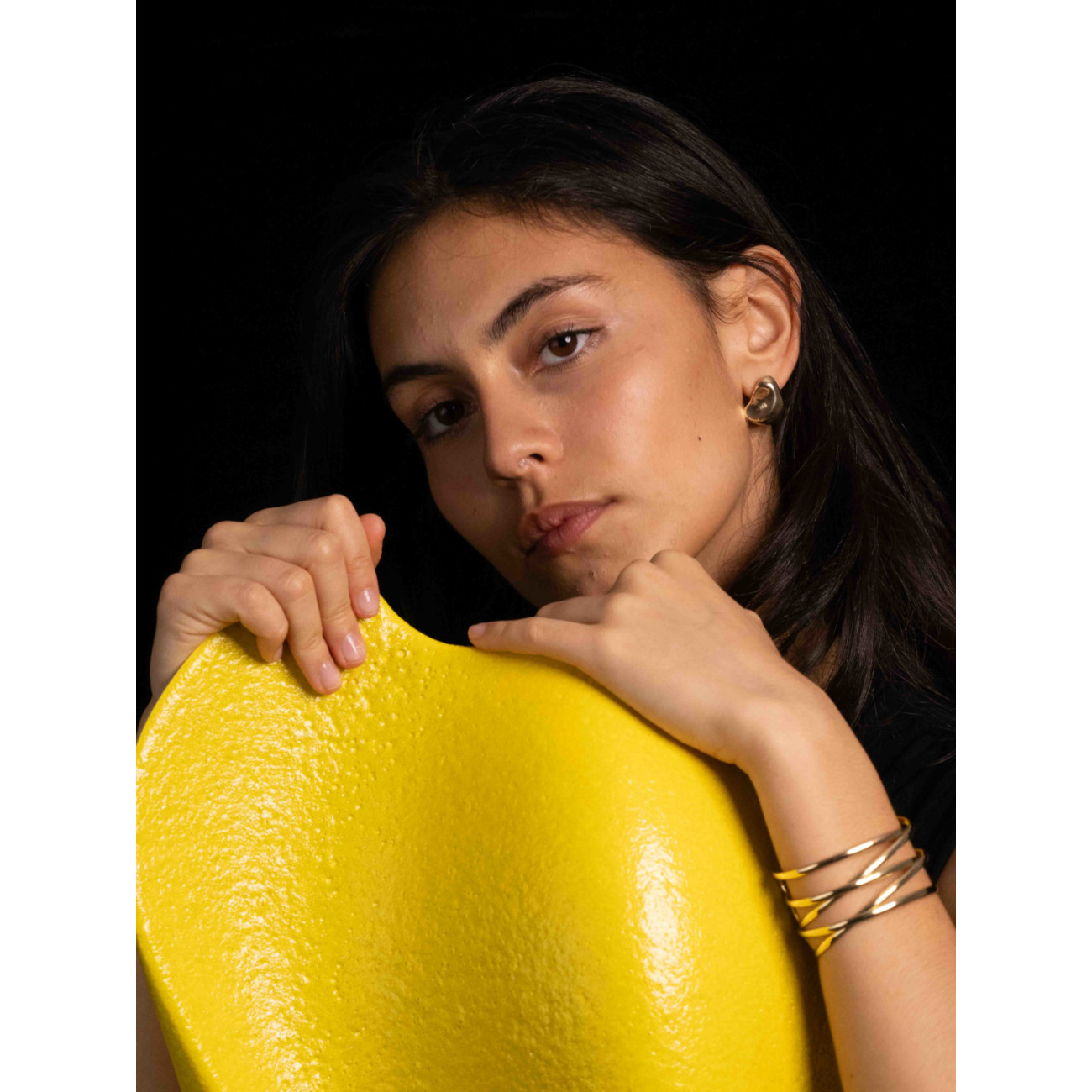 Wazon Claraval The Promise Popcorn Yellow