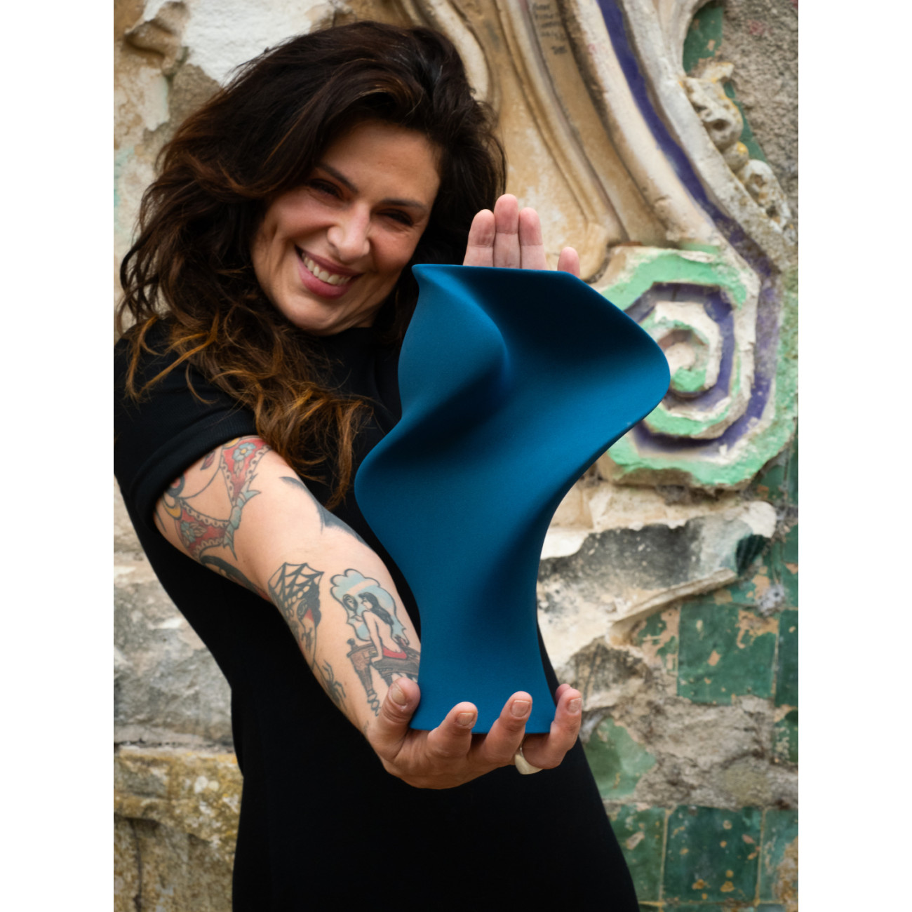 Wazon Claraval Baby Sonia Blue Velvet Wazon Claraval Baby Sonia Blue Velvet