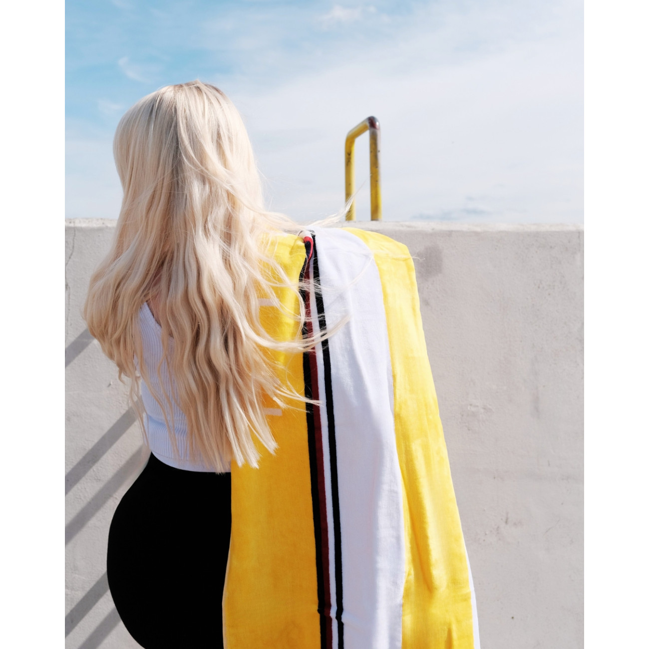 Ręcznik plażowy Tommy Hilfiger Zoom Yellow