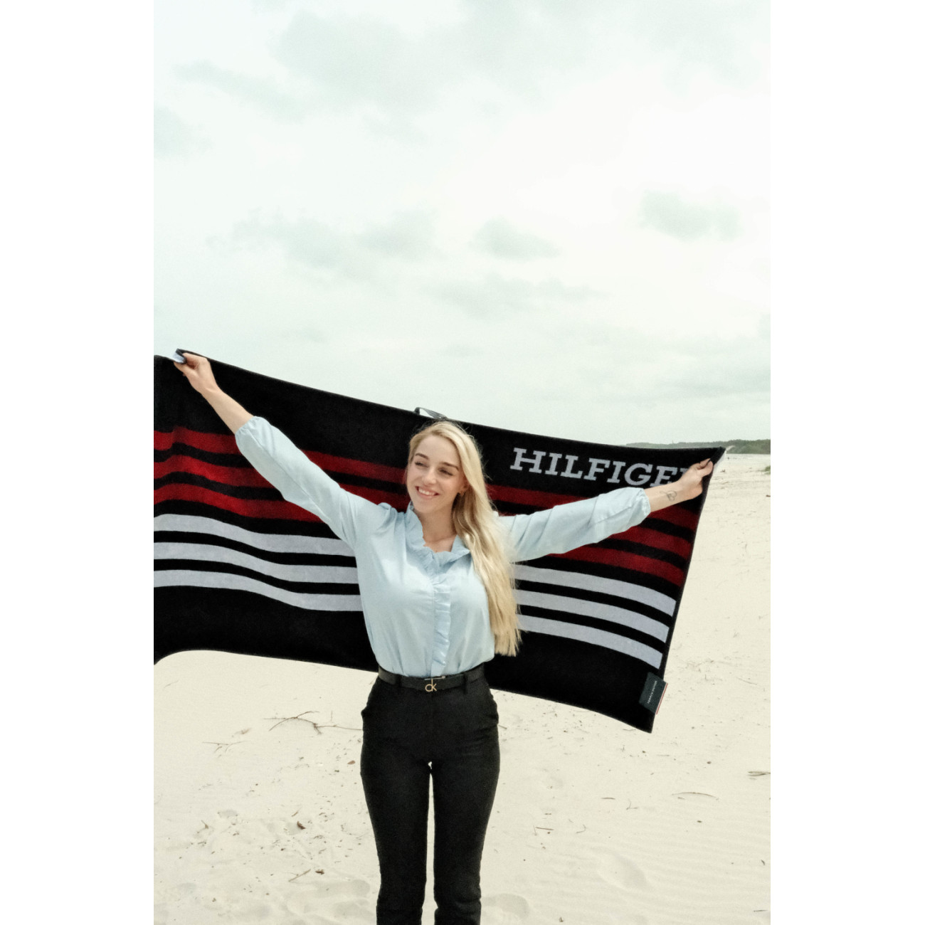 Ręcznik plażowy Tommy Hilfiger Relax Navy