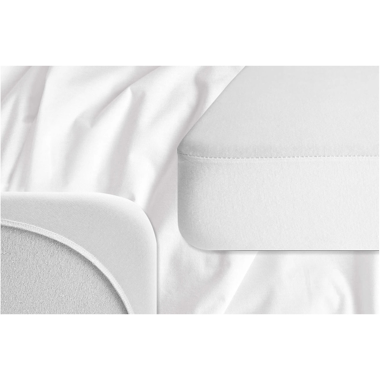 Prześcieradło ochronne termoregulujące białe Tex Blanca Cool Tencel