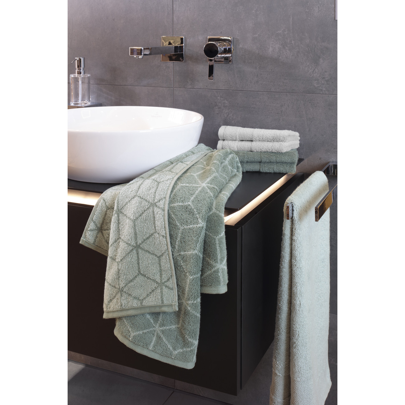 Ręcznik Villeroy&Boch Carré Sage Green