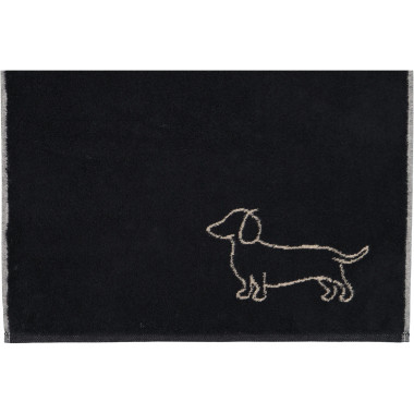 Ręcznik Cawö WE LOVE DOGS Przyjaciel Czarno-beżowy | JMB Design
