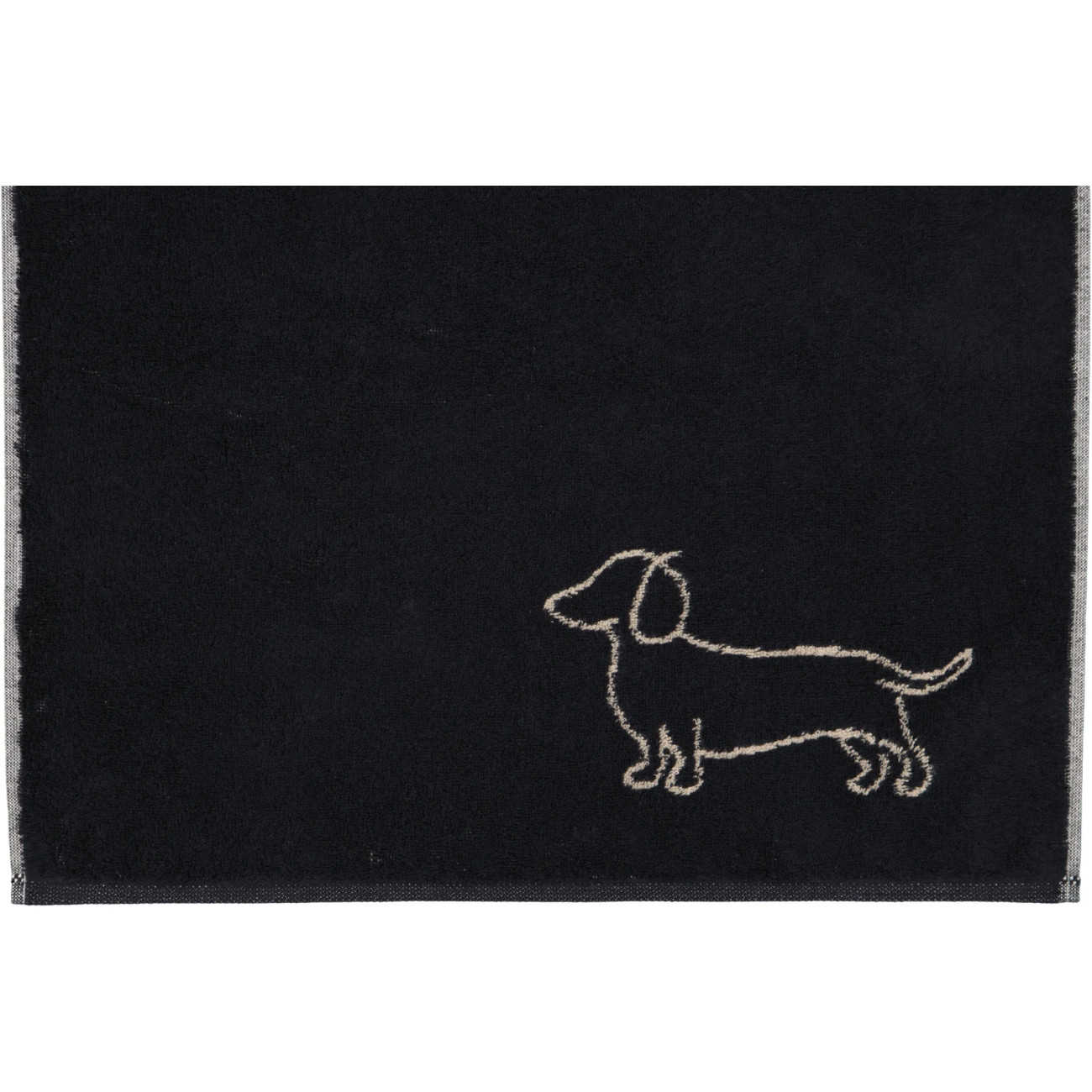 Ręcznik Cawö WE LOVE DOGS Przyjaciel Czarno-beżowy | JMB Design
