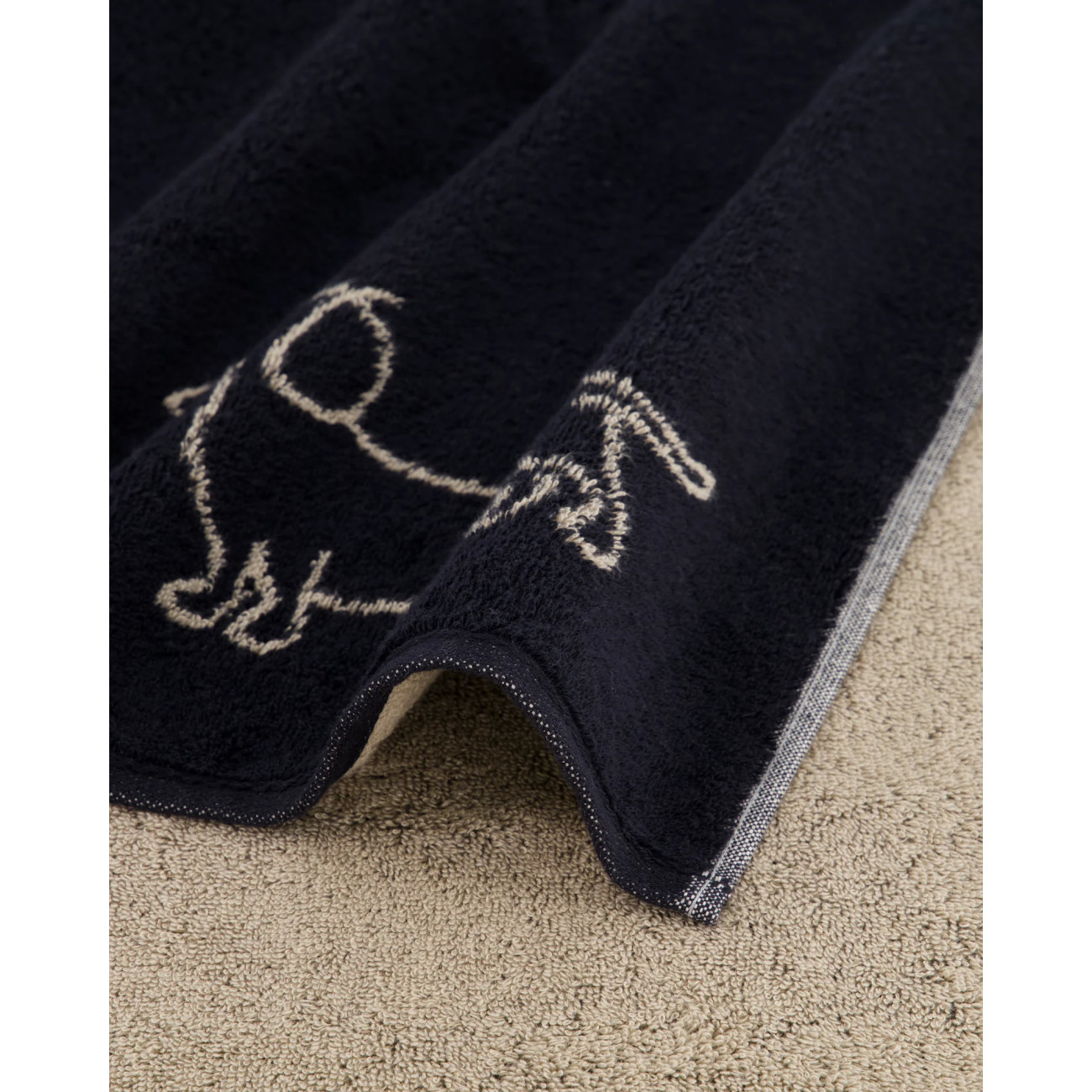 Ręcznik Cawö WE LOVE DOGS Przyjaciel Czarno-beżowy | JMB Design