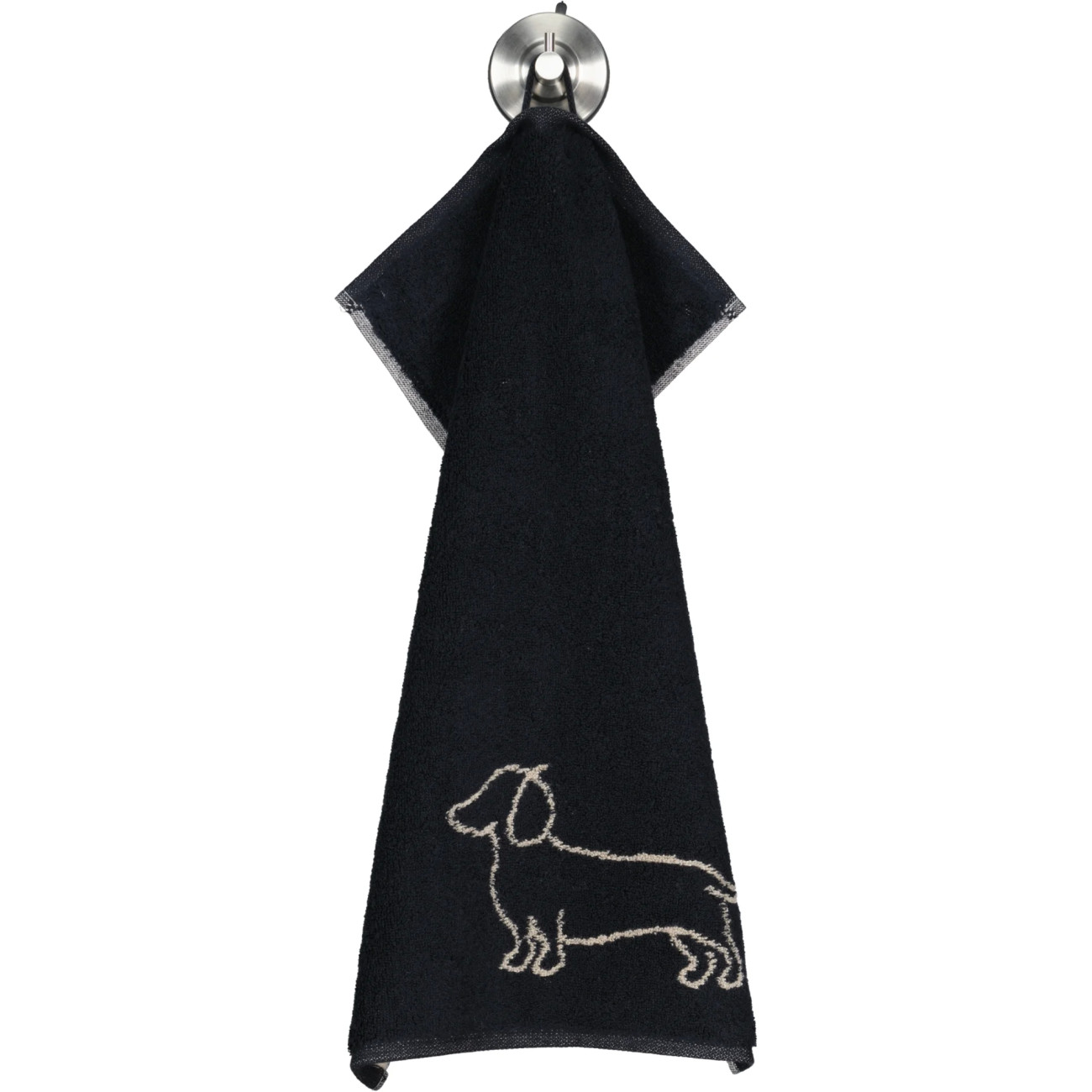 Ręcznik Cawö WE LOVE DOGS Przyjaciel Czarno-beżowy | JMB Design