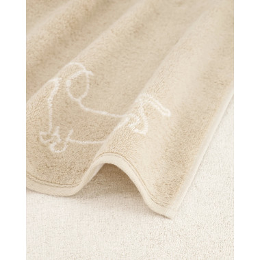 Ręcznik WE LOVE DOGS Przyjaciel Kremowo-beżowy | JMB Design