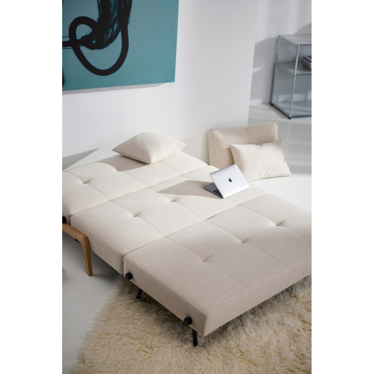 Sofa rozkładana Cubed Wood - kompaktowa i stylowa | JMB Design