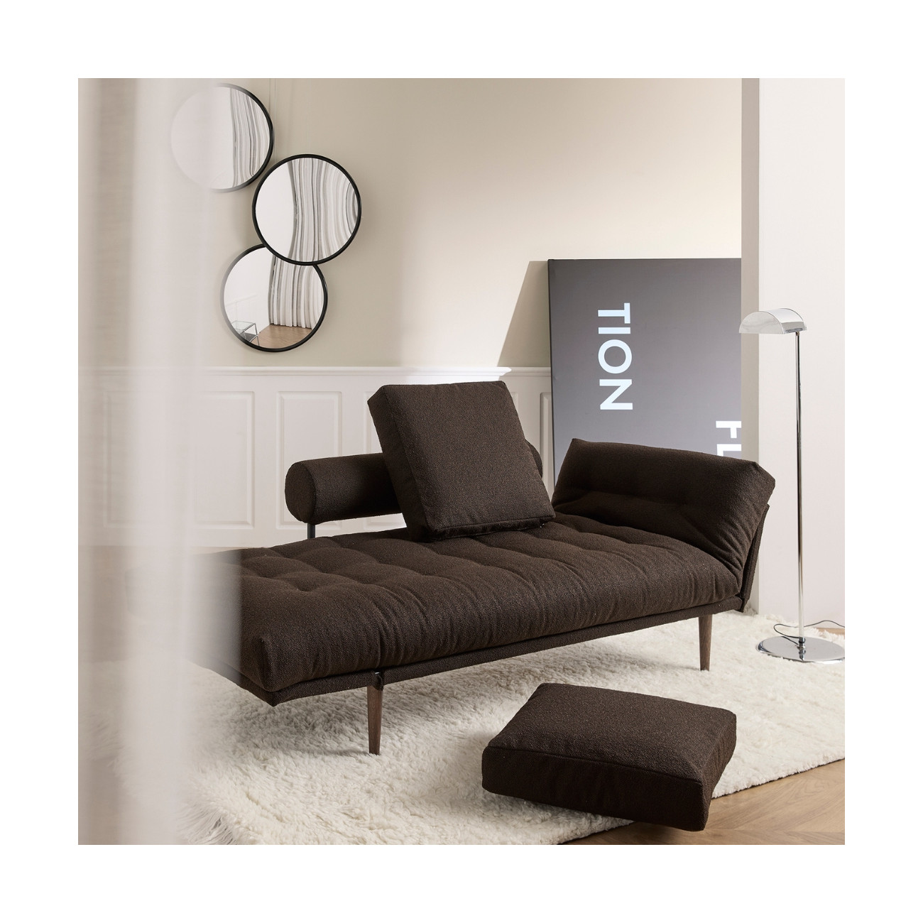 Sofa rozkładana Rollo Bow - leżanka w duńskim stylu | JMB Design Sofa rozkładana Rollo Bow - leżanka w duńskim stylu | JMB Design
