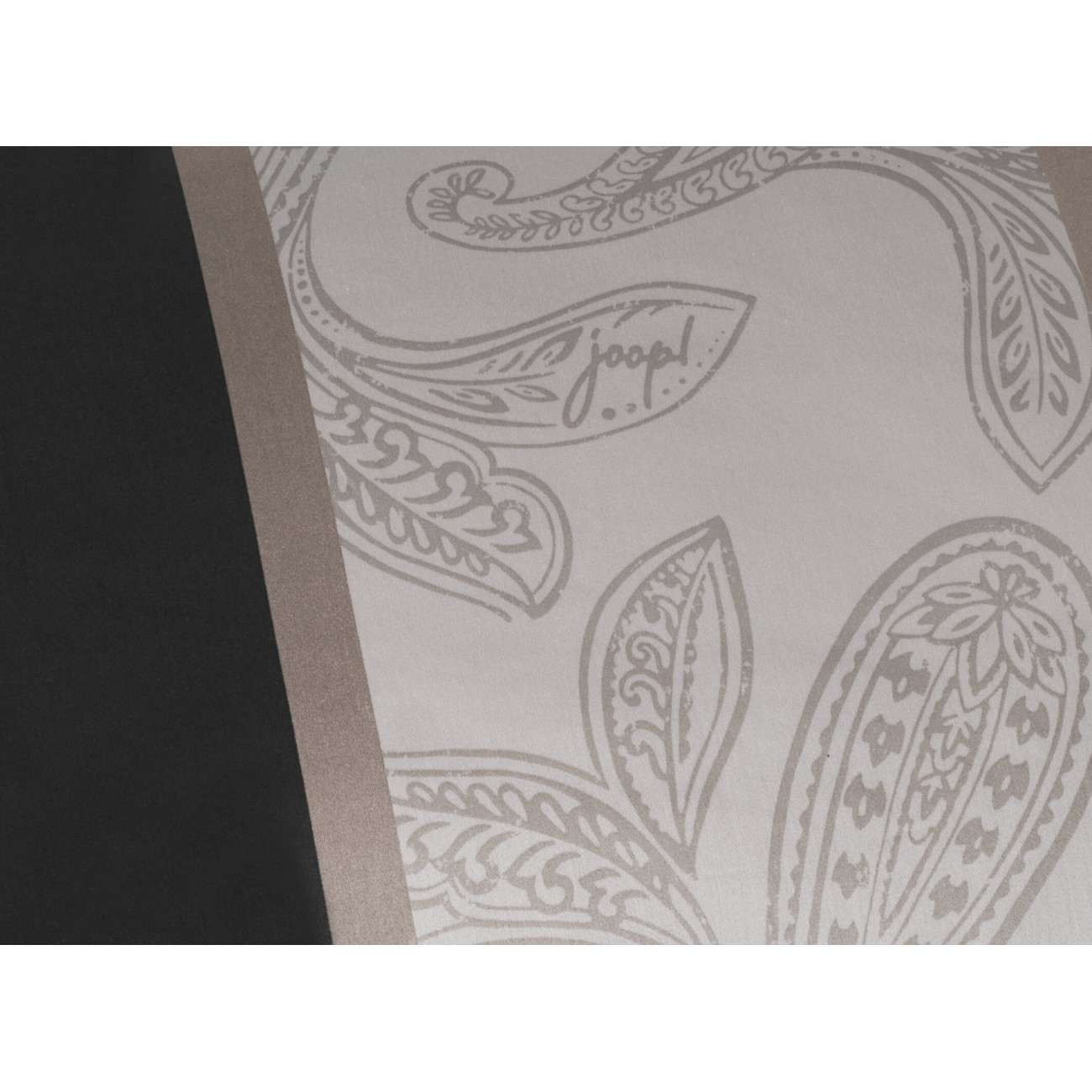 Pościel JOOP! Paisley Stripes Black – satyna bawełniana | JMB Design