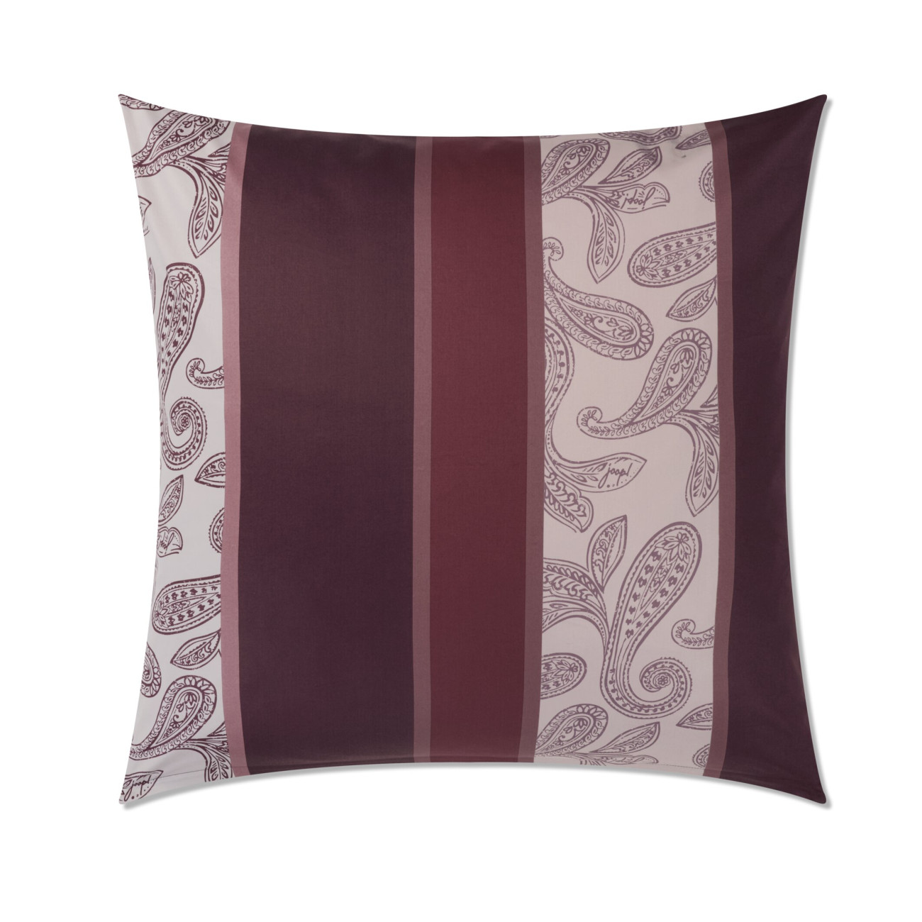 Pościel JOOP! Paisley Stripes Rouge – satyna bawełniana | JMB Design